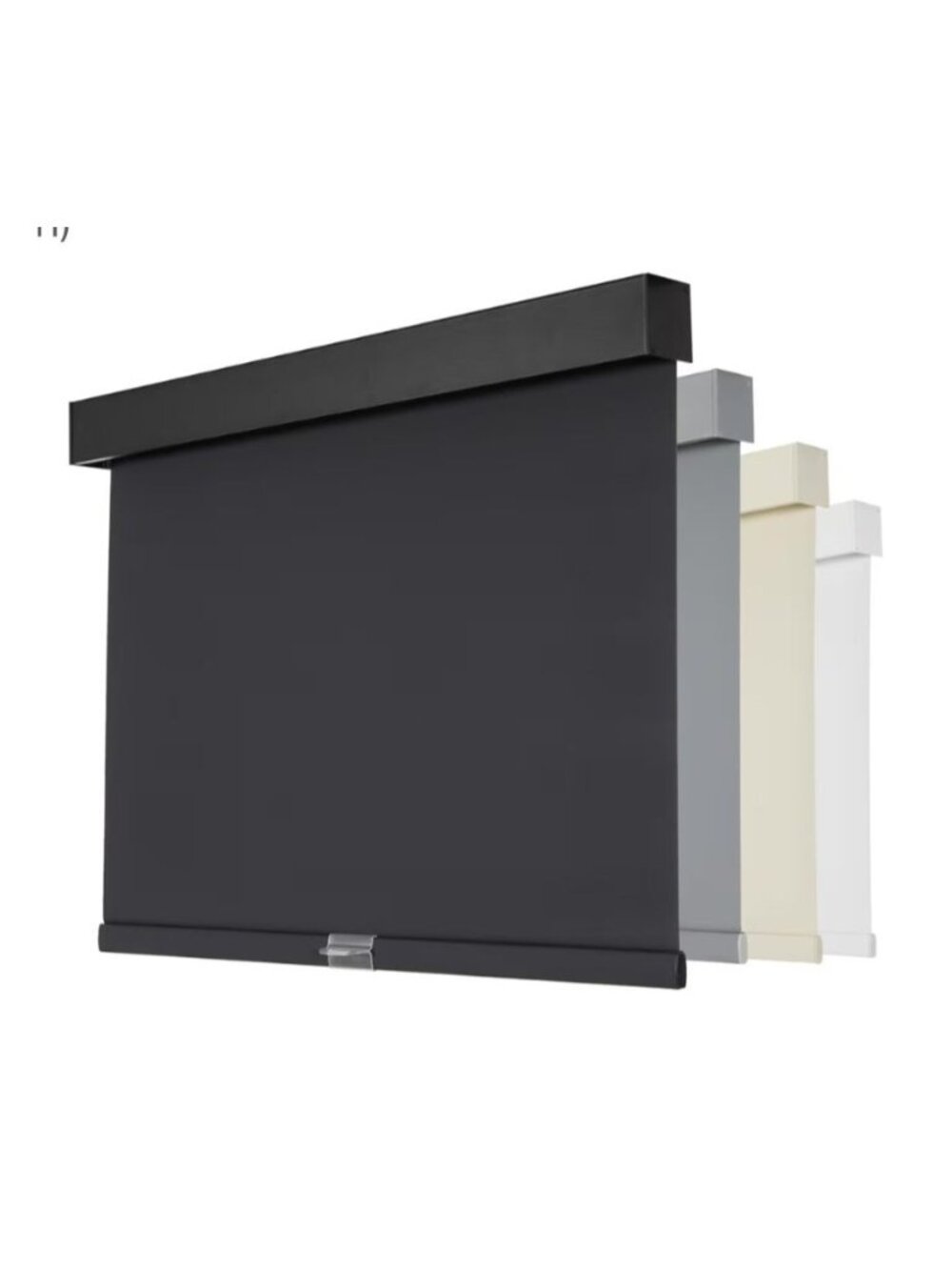 Cordless Blackout Roller Shades Valance Thermal Insulated UV 15" W x 64" H Black